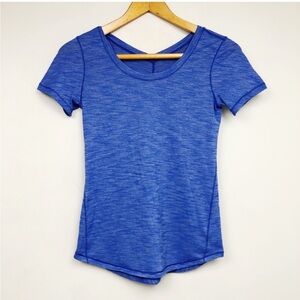 Lululemon run swiftly shirt blue size 4